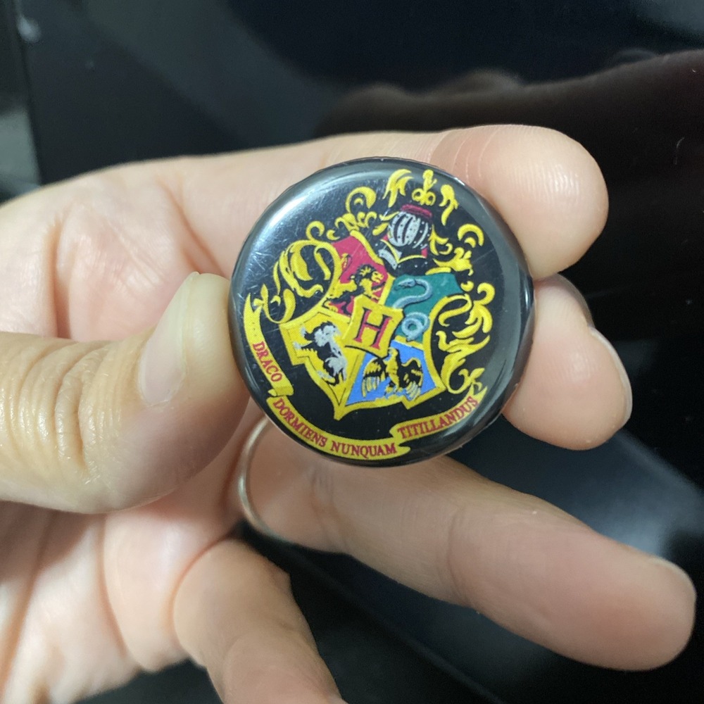 Harry Potter Hogwarts Houses Themed Metal Button Pin 1.25"